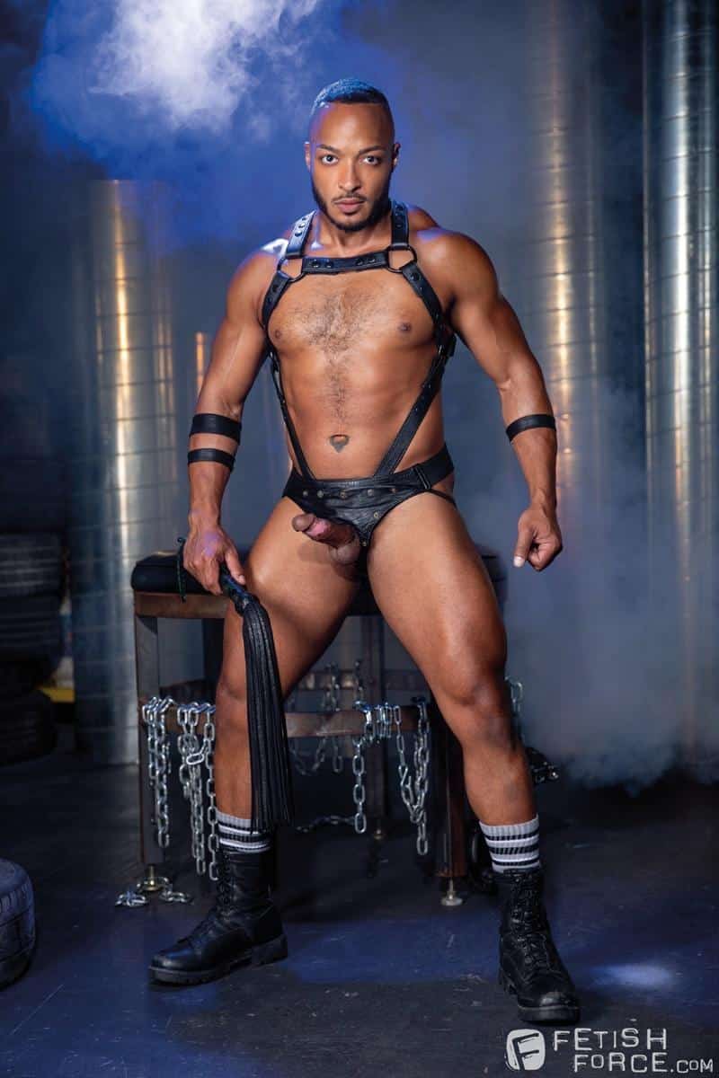 Bound a St Andrews Cross Johnny Hill huge dick fucking Dillon Diaz sexy black ass 3 gay porn pics - Bound to a St Andrews Cross Johnny Hill’s huge dick fucking Dillon Diaz’s sexy black ass