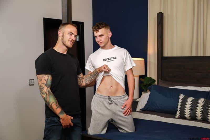 Hot young tattoed stepdad Christian Wilde huge dick bare fucking stepson Jack Waters tight hole 5 gay porn pics 1 - Hot young tattoed stepdad Christian Wilde’s huge dick bare fucking stepson Jack Waters’s tight hole